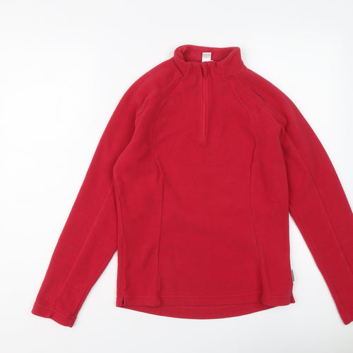 Quechua Womens Pink Polyester Pullover Sweatshirt Size M Zip