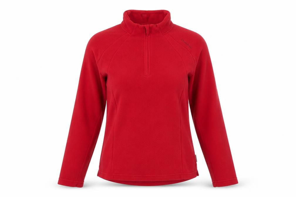 Quechua Womens Pink Polyester Pullover Sweatshirt Size M Zip
