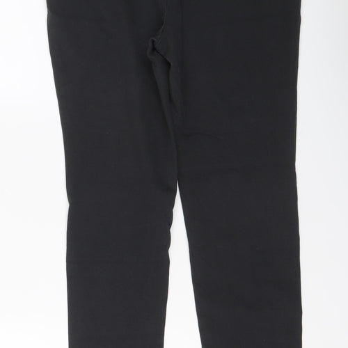 Mint Velvet Womens Grey Cotton Trousers Size 12 L27 in Regular Zip