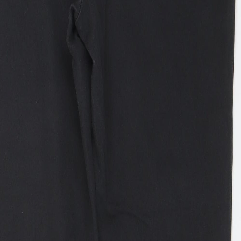 Mint Velvet Womens Grey Cotton Trousers Size 12 L27 in Regular Zip