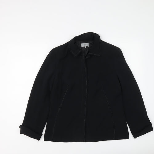 Marks and Spencer Womens Black Jacket Size 14 Button