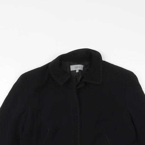 Marks and Spencer Womens Black Jacket Size 14 Button