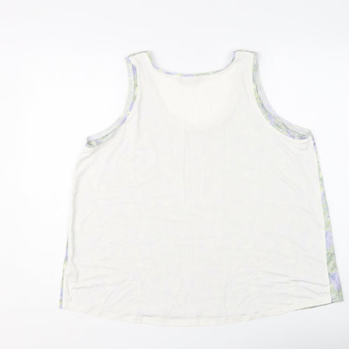 Marks and Spencer Womens Multicoloured Polyester Basic Tank Size 16 Round Neck