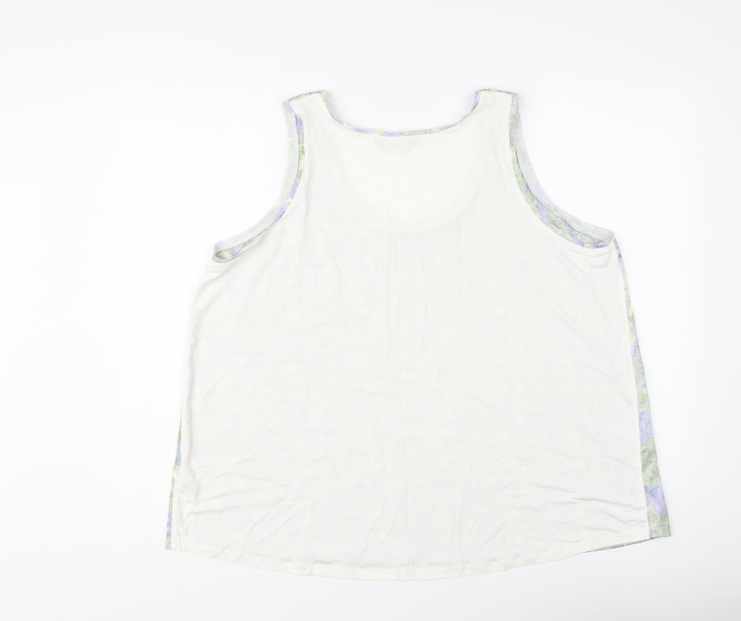 Marks and Spencer Womens Multicoloured Polyester Basic Tank Size 16 Round Neck