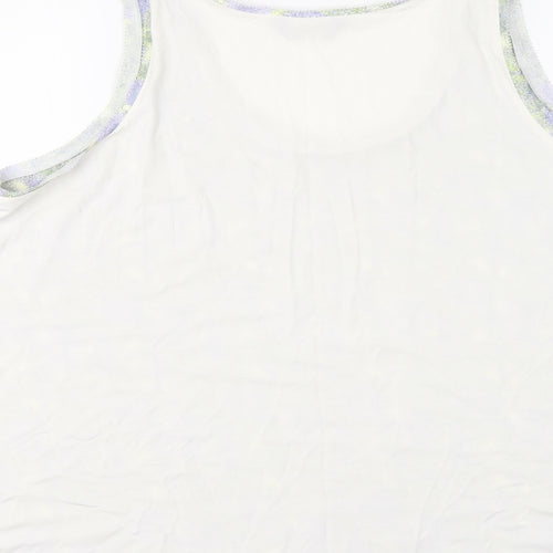 Marks and Spencer Womens Multicoloured Polyester Basic Tank Size 16 Round Neck