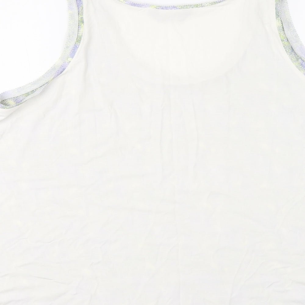 Marks and Spencer Womens Multicoloured Polyester Basic Tank Size 16 Round Neck