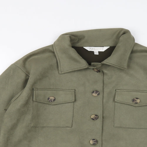 Apricot Womens Green Jacket Size 10 Button