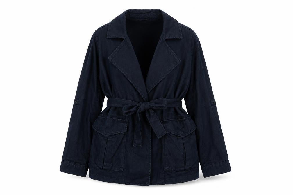 Next Womens Blue Jacket Size 14 Snap