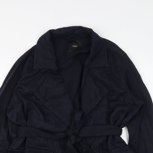 NEXT Womens Blue Jacket Size 14 Snap