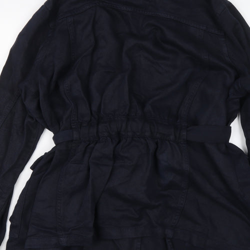 NEXT Womens Blue Jacket Size 14 Snap