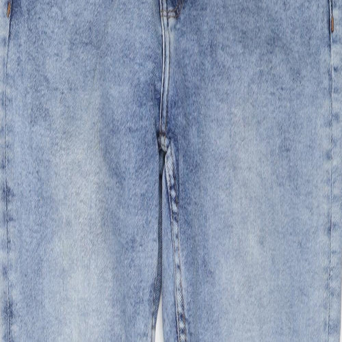 Denim & Co. Womens Blue Cotton Skinny Jeans Size 14 L27 in Regular Button