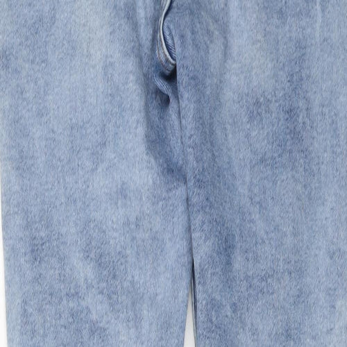 Denim & Co. Womens Blue Cotton Skinny Jeans Size 14 L27 in Regular Button
