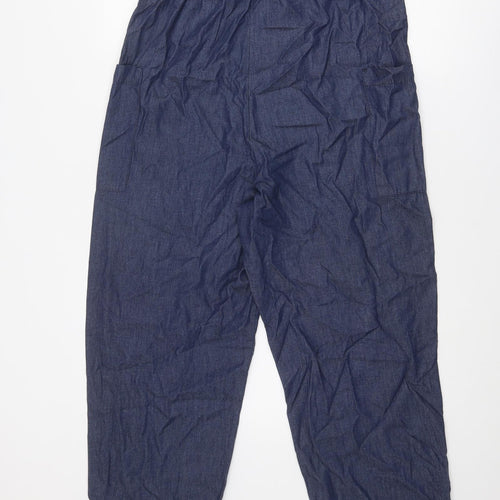 I.D Clothing Womens Blue Cotton Straight Jeans Size 30 in Regular Button
