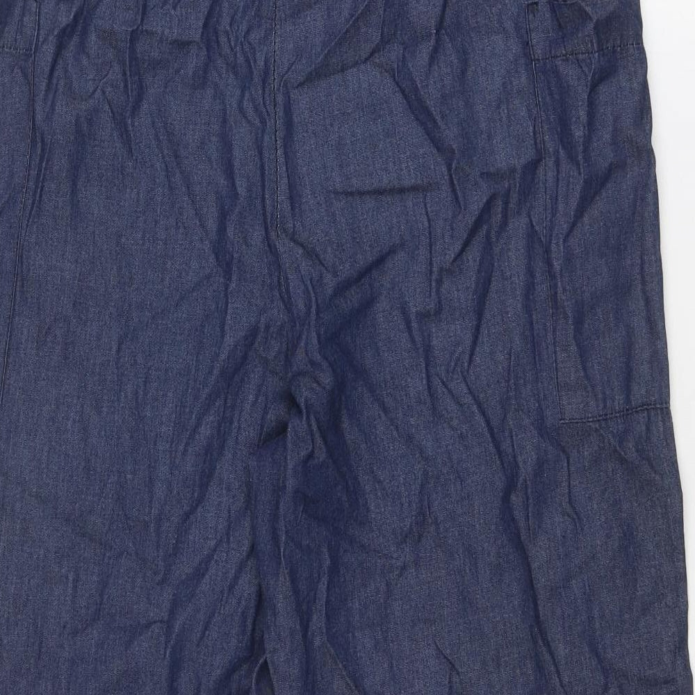 I.D Clothing Womens Blue Cotton Straight Jeans Size 30 in Regular Button