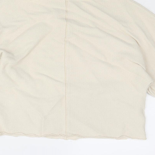 Country Road Womens Beige Viscose Basic T-Shirt Size 2XS Round Neck