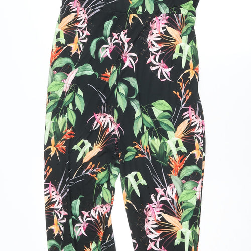 Roman Womens Multicoloured Geometric Polyester Jumpsuit One-Piece Size 14 Pullover - Flower Leaf pattern