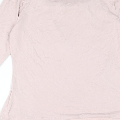 Per Una Womens Pink Modal Basic T-Shirt Size 8 Cowl Neck