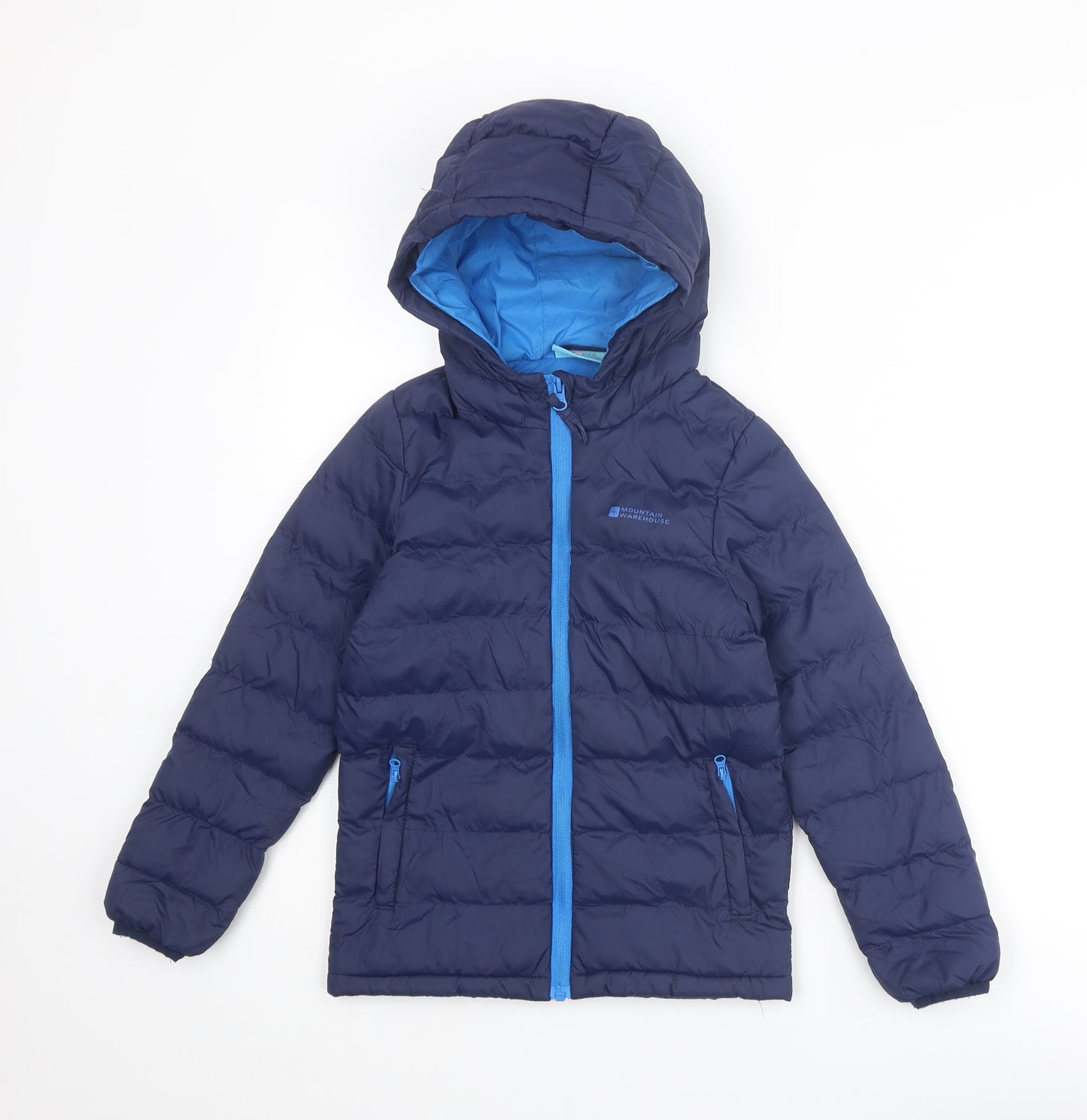 Mountain Warehouse Boys Blue Quilted Jacket Size 7-8 Years Zip