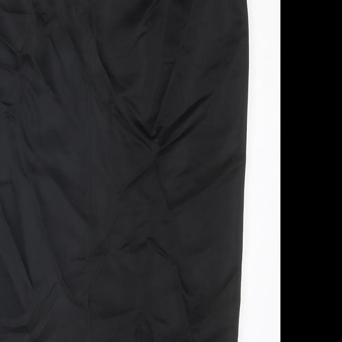 Principles Womens Black Floral Acetate Straight & Pencil Skirt Size 12 Zip