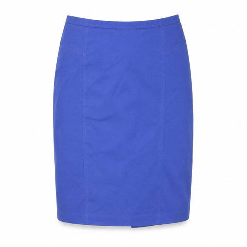 PURE Collection Womens Blue Viscose Straight & Pencil Skirt Size 12 Zip