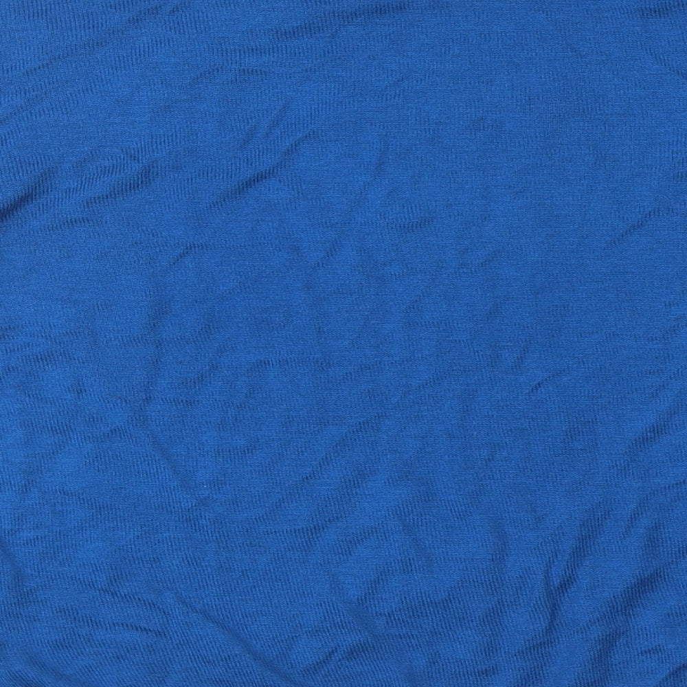 Marks and Spencer Womens Blue Round Neck Viscose Pullover Jumper Size L