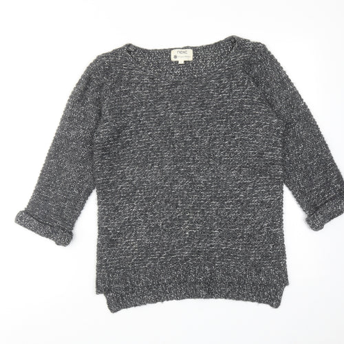 NEXT Womens Grey Round Neck Acrylic Pullover Jumper Size 6