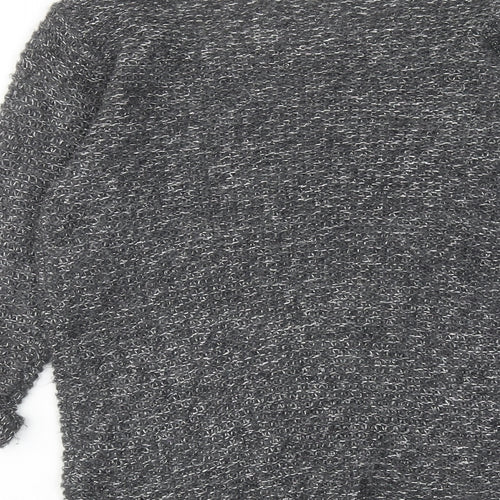 NEXT Womens Grey Round Neck Acrylic Pullover Jumper Size 6