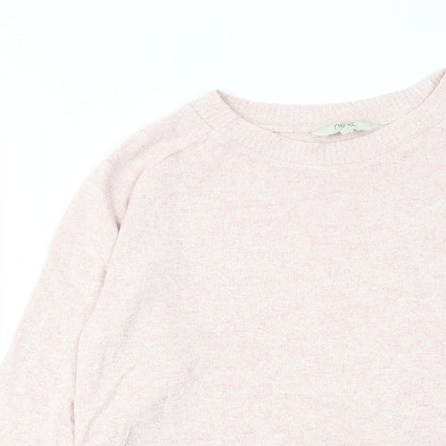 NEXT Womens Pink Viscose Pullover Sweatshirt Size 12 Pullover