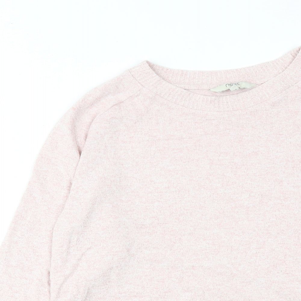 NEXT Womens Pink Viscose Pullover Sweatshirt Size 12 Pullover