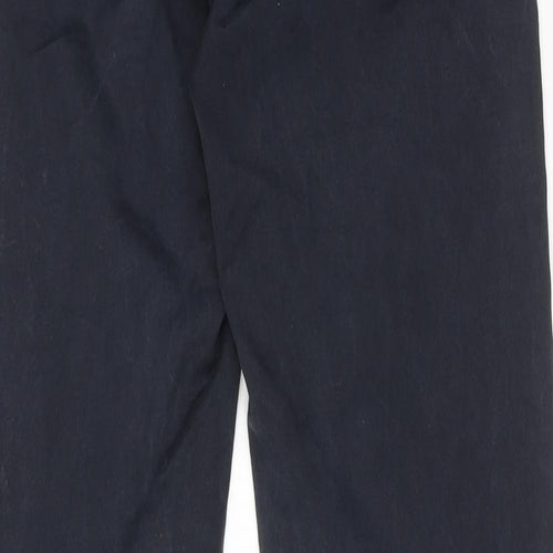 Departments Mens Blue Cotton Trousers Size 30 in Regular Zip