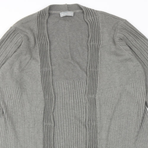 Per Una Womens Grey V-Neck Acrylic Cardigan Jumper Size 16