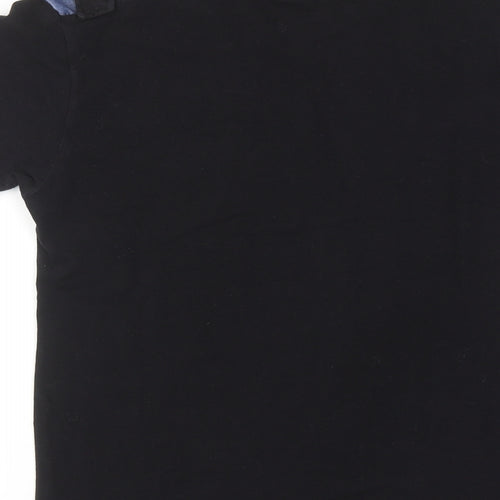 G-Star Mens Black Cotton T-Shirt Size S Round Neck