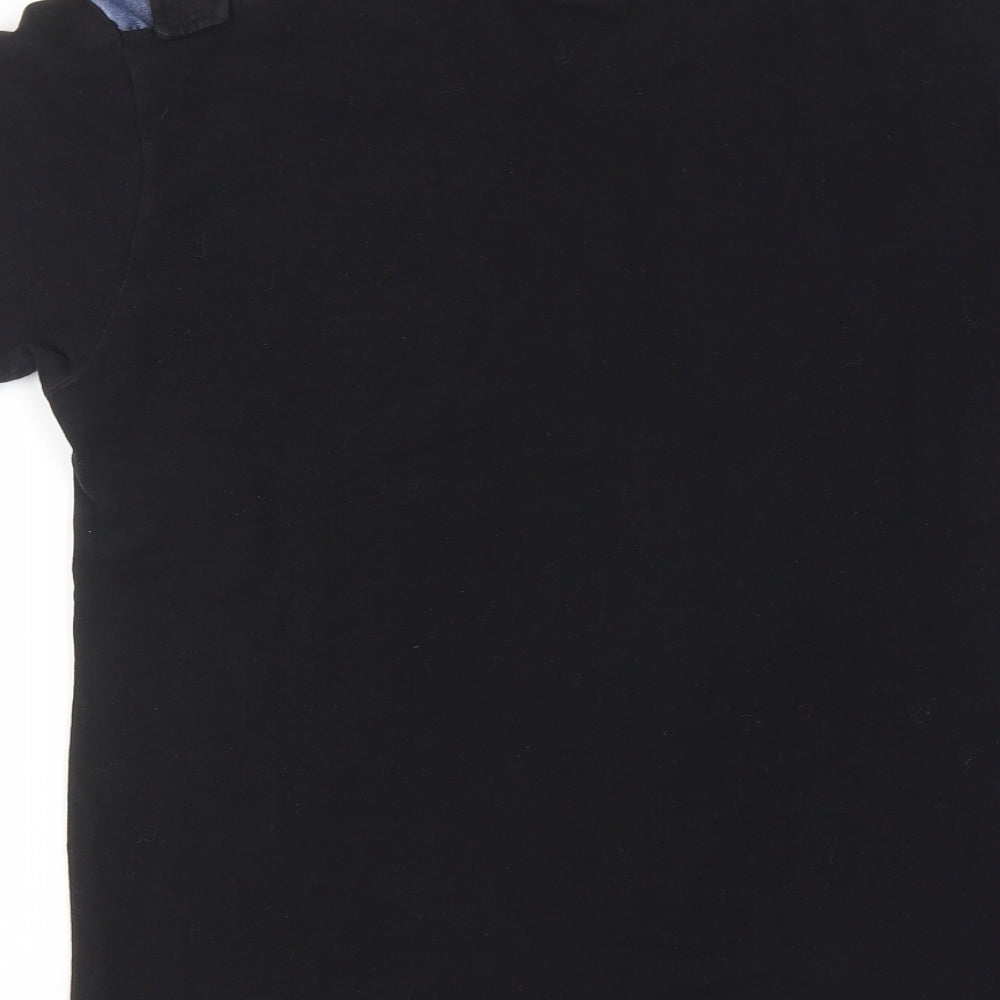 G-Star Mens Black Cotton T-Shirt Size S Round Neck