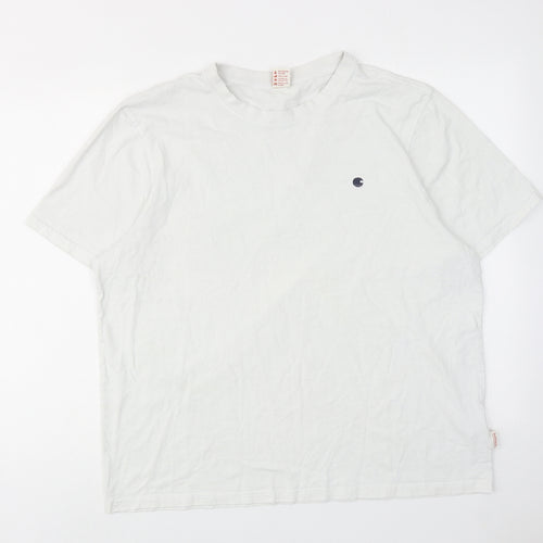 SoulCal&Co Mens White Cotton T-Shirt Size 2XL Round Neck