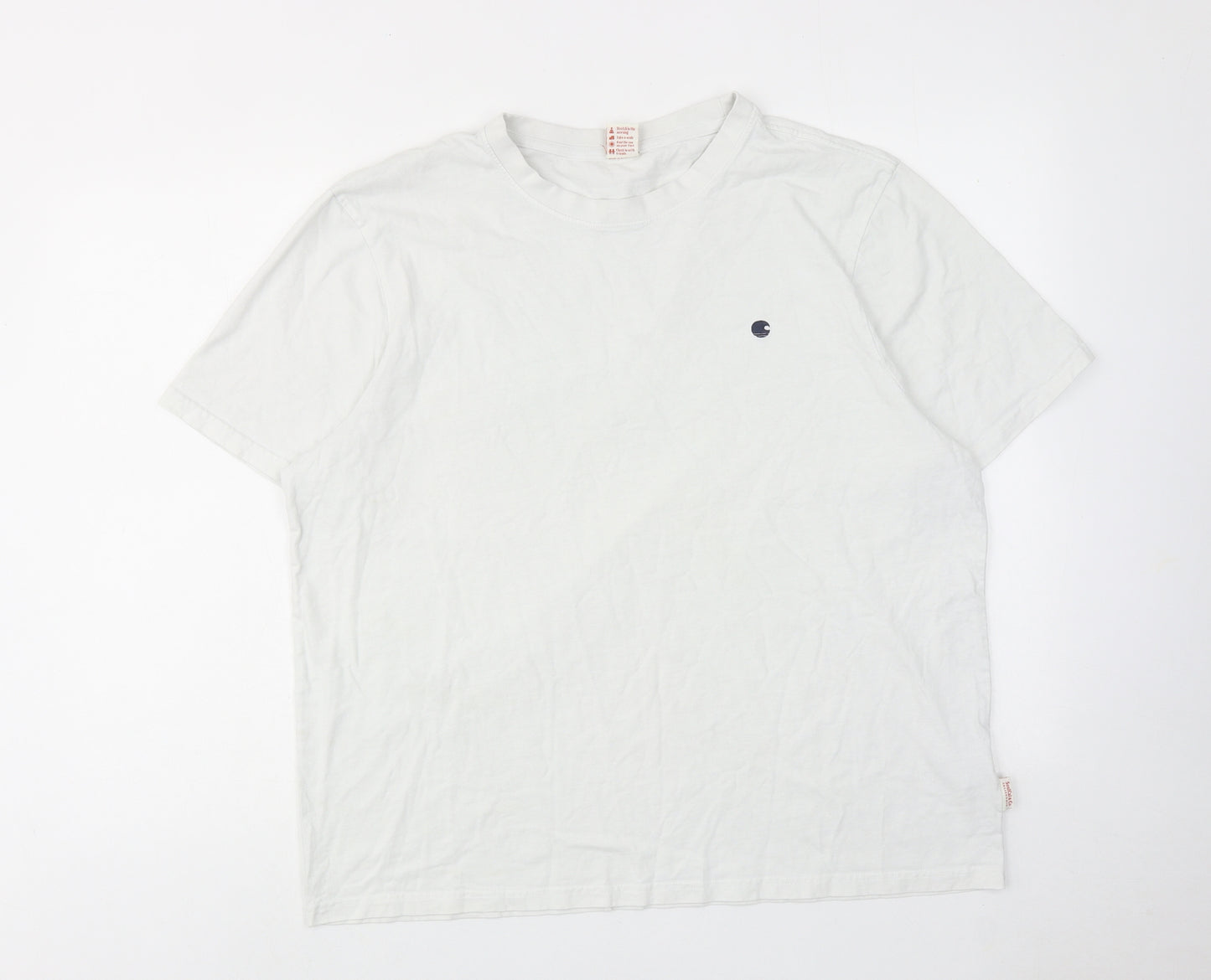 SoulCal&Co Mens White Cotton T-Shirt Size 2XL Round Neck