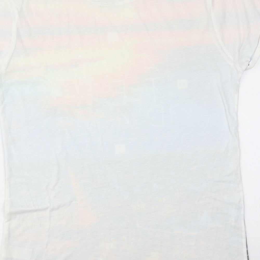 Burton Mens Multicoloured Polyester T-Shirt Size M Round Neck - Amsterdam