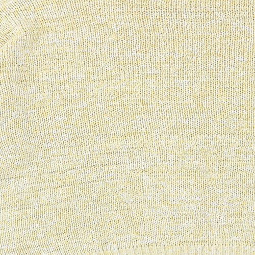 Marks and Spencer Womens Yellow Round Neck Acrylic Pullover Jumper Size XL