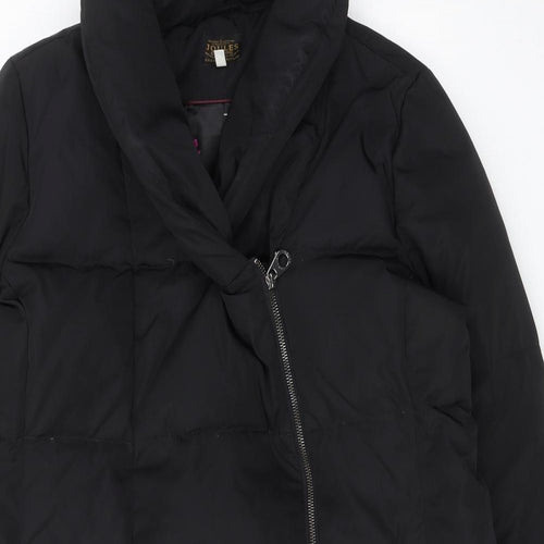 Joules Womens Black Jacket Size 14 Zip