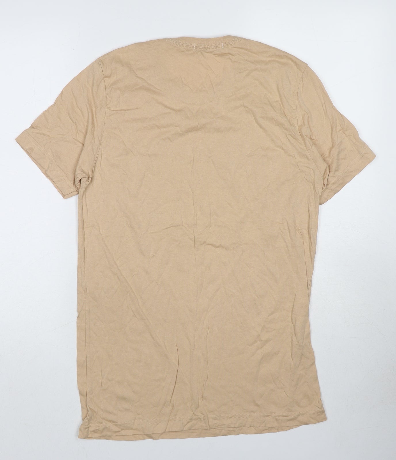 Sweet Honeydew Womens Beige Polyester Basic T-Shirt Size M Round Neck - Someone Has Been In My Room And Taken My Beers