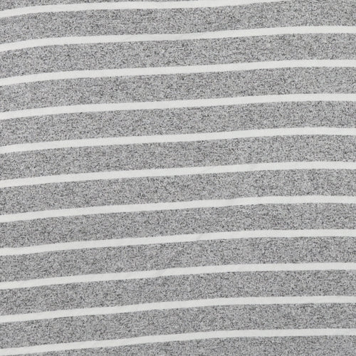 Marks and Spencer Womens Grey Round Neck Striped Viscose Pullover Jumper Size 14 Pullover