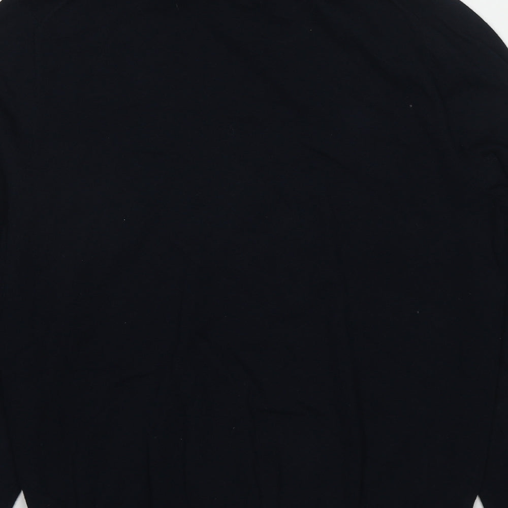 Burton Mens Blue Roll Neck Cotton Pullover Jumper Size M Long Sleeve