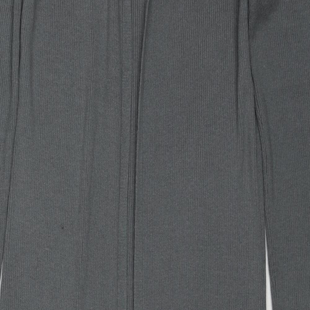 As You Womens Grey V-Neck Acrylic Cardigan Jumper Size 14