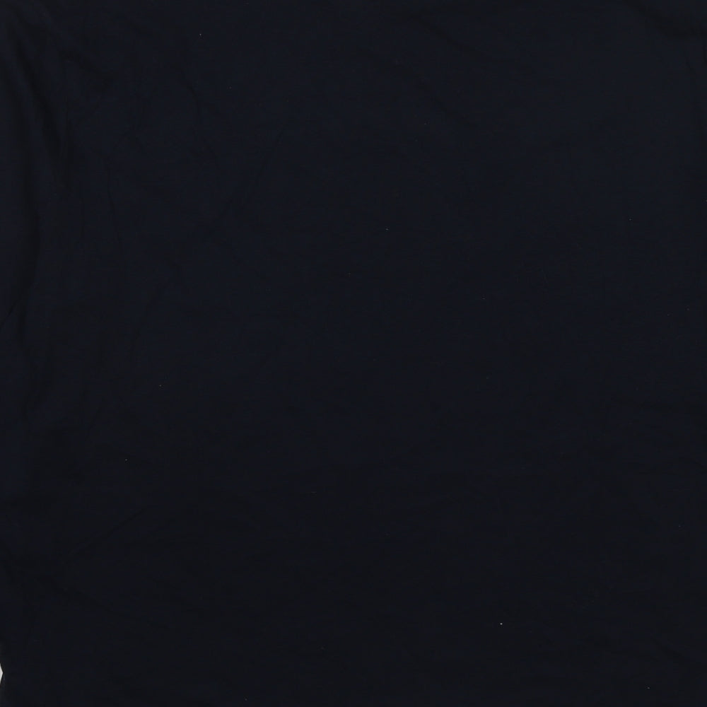 Marks and Spencer Mens Blue Cotton T-Shirt Size M Round Neck