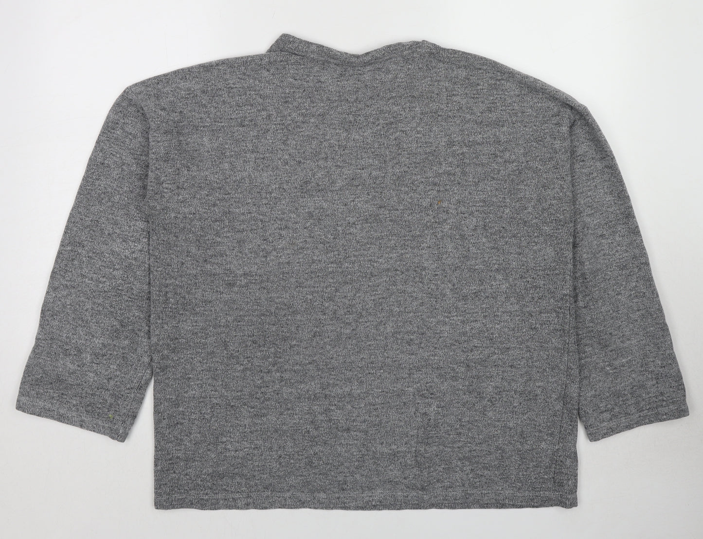 Zara Womens Grey Polyester Pullover Sweatshirt Size L Pullover