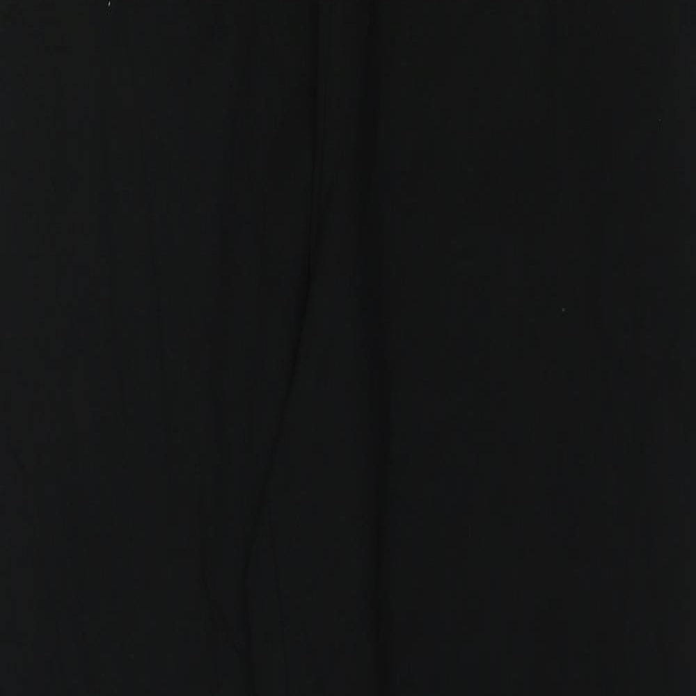 Marks and Spencer Womens Black Cotton Jogger Leggings Size 18