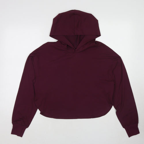 Gilly Hicks Womens Purple Polyester Pullover Hoodie Size S Pullover - Open Back