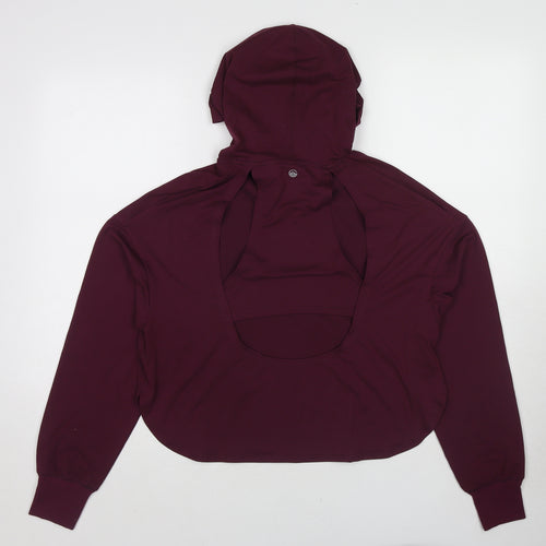 Gilly Hicks Womens Purple Polyester Pullover Hoodie Size S Pullover - Open Back