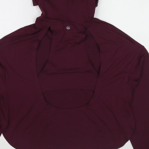 Gilly Hicks Womens Purple Polyester Pullover Hoodie Size S Pullover - Open Back