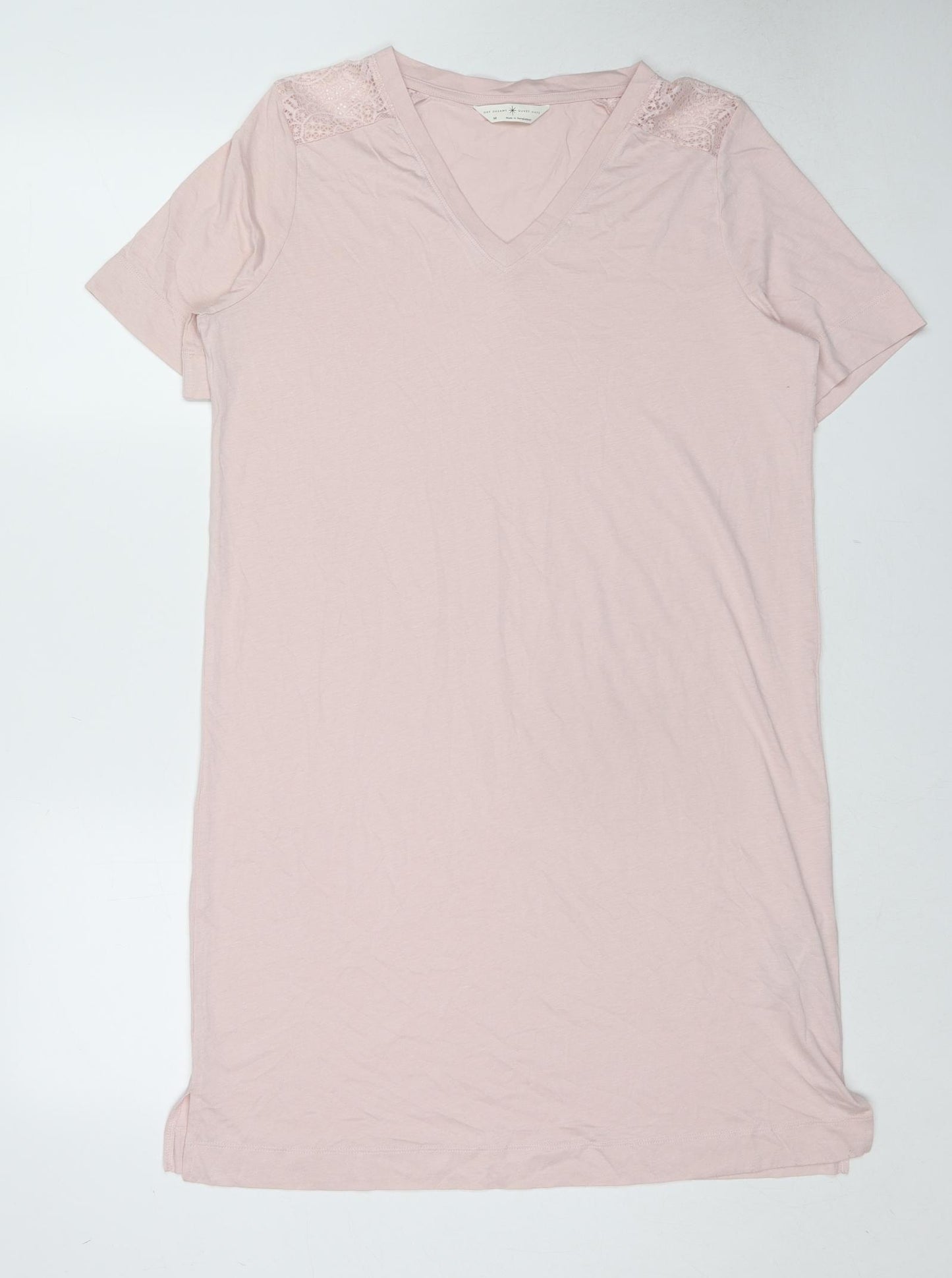 Marks and Spencer Womens Pink Solid Cotton Top Dress Size M