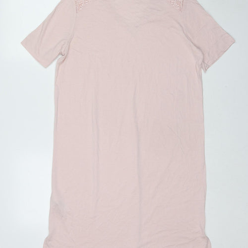 Marks and Spencer Womens Pink Solid Cotton Top Dress Size M